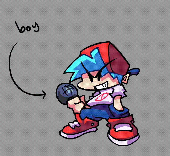 Boyfriend sprite for VS Documic